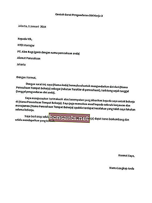 esempio di lettera di dimissioni