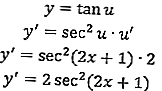 формулы тригонометрической производной