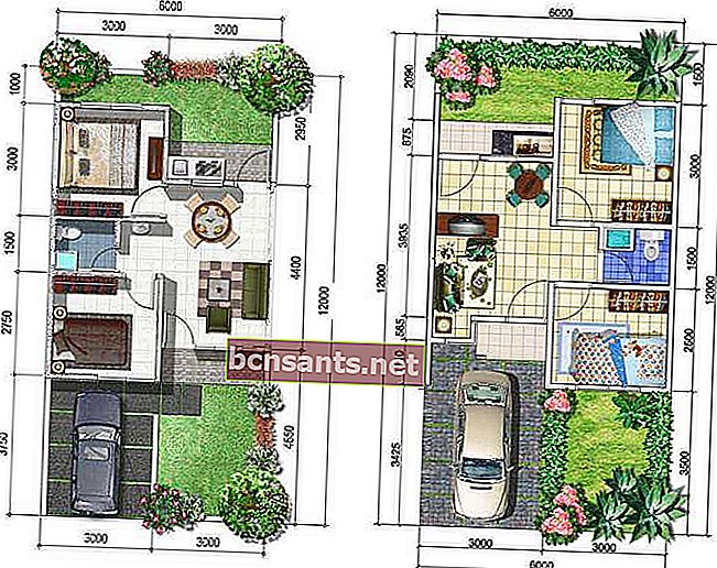 minimalist ev planı 6x12