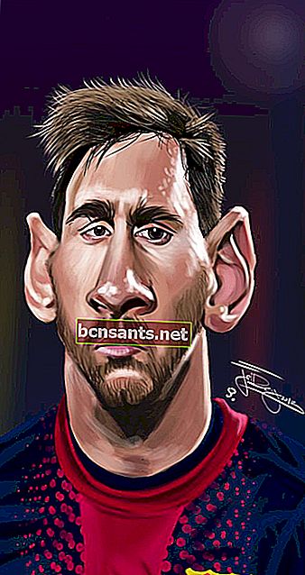 Caricatura de Lionel Messi