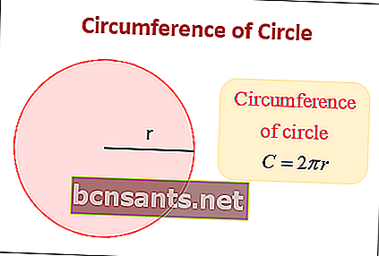 Formula di Kelliling per cerchio - circonferenze del cerchio