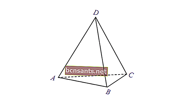 A fórmula para o espaço de um triângulo